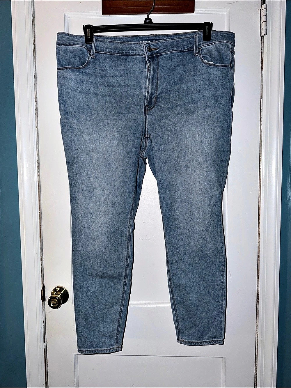 Old Navy Super Skinny Blue Skinny Jeans Waist 22